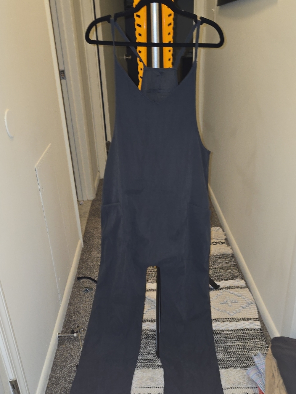 NWOT Sleeveless Wide-Leg Jumpsuit in Charcoal